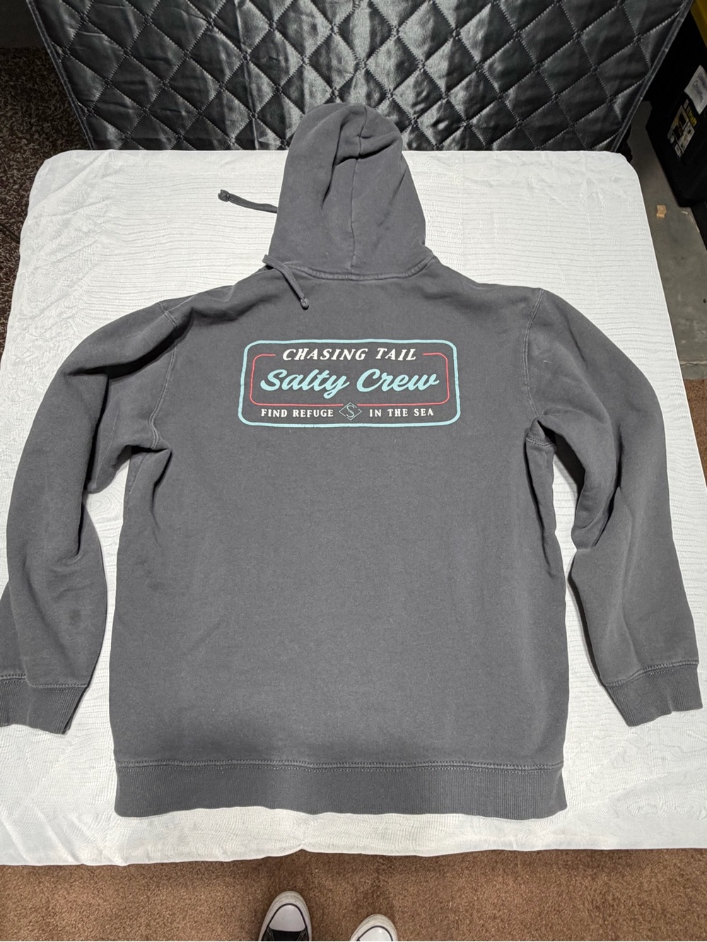 Salty Crew‎ Men's Charcoal Gray Pullover Hoodie